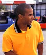 image | yellow polo shirt